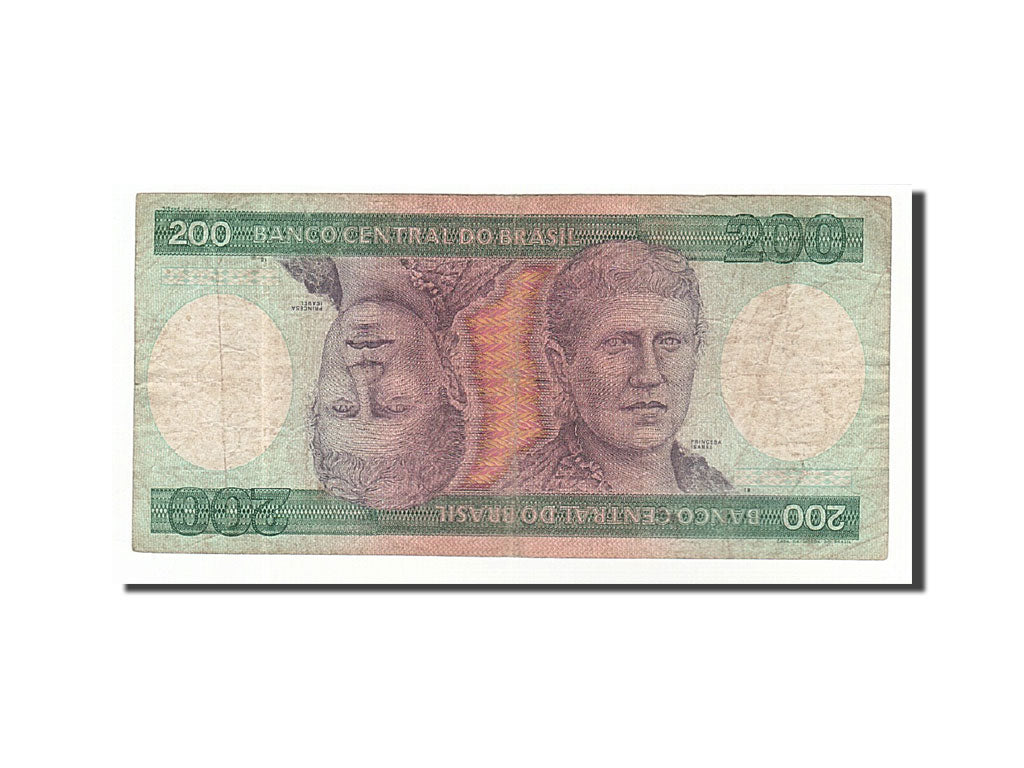 Banknote, Brazil, 200 Cruzeiros, 1981-1985, Undated (1981), KM:199a, VF(20-25)