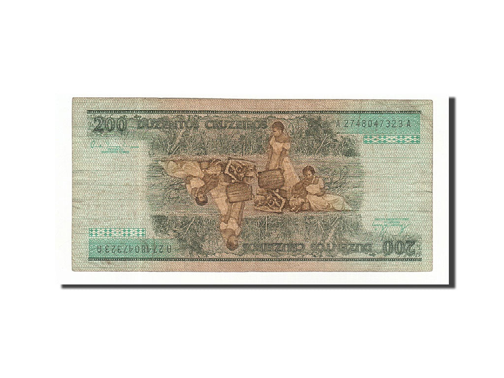 Banknote, Brazil, 200 Cruzeiros, 1981-1985, Undated (1981), KM:199a, VF(20-25)