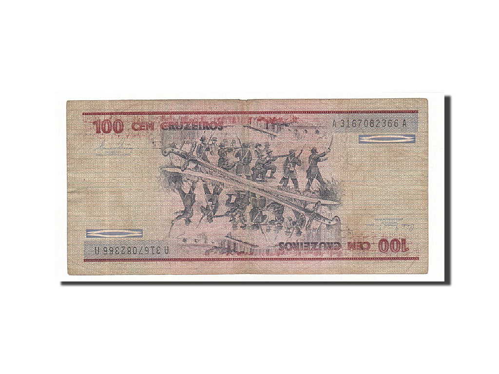 Banknote, Brazil, 100 Cruzeiros, 1981-1985, Undated (1981), KM:198a, VF(20-25)