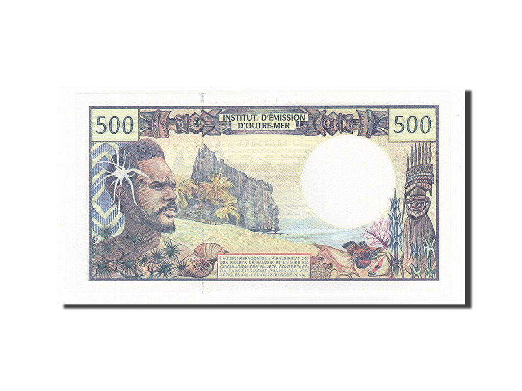 Billete, 500 Francs, 1985-1996, Territorios franceses en el Pacífico, KM:1b