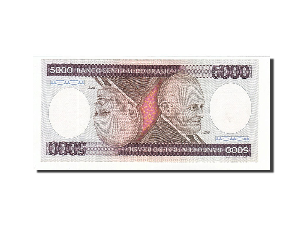 Banknote, Brazil, 5000 Cruzeiros, 1984, Undated, KM:202c, UNC(65-70)