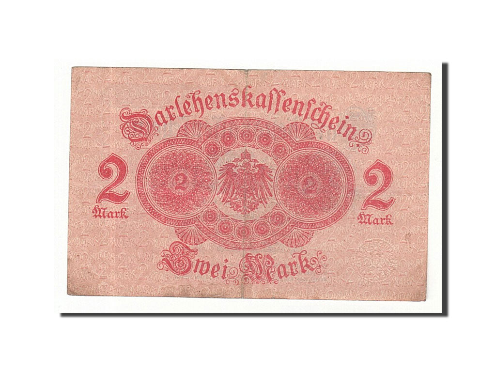 Banknote, Germany, 2 Mark, 1914, 1914-08-12, KM:54, EF(40-45)