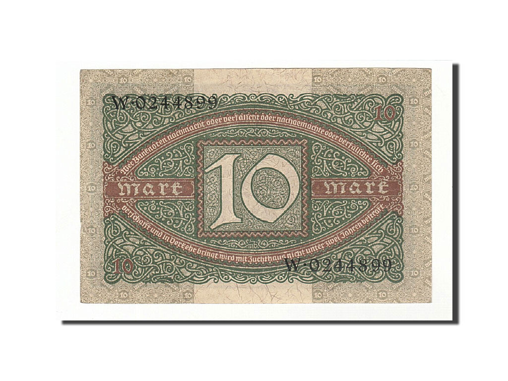 Banknote, Germany, 10 Mark, 1920, 1920-02-06, KM:67a, AU(50-53)