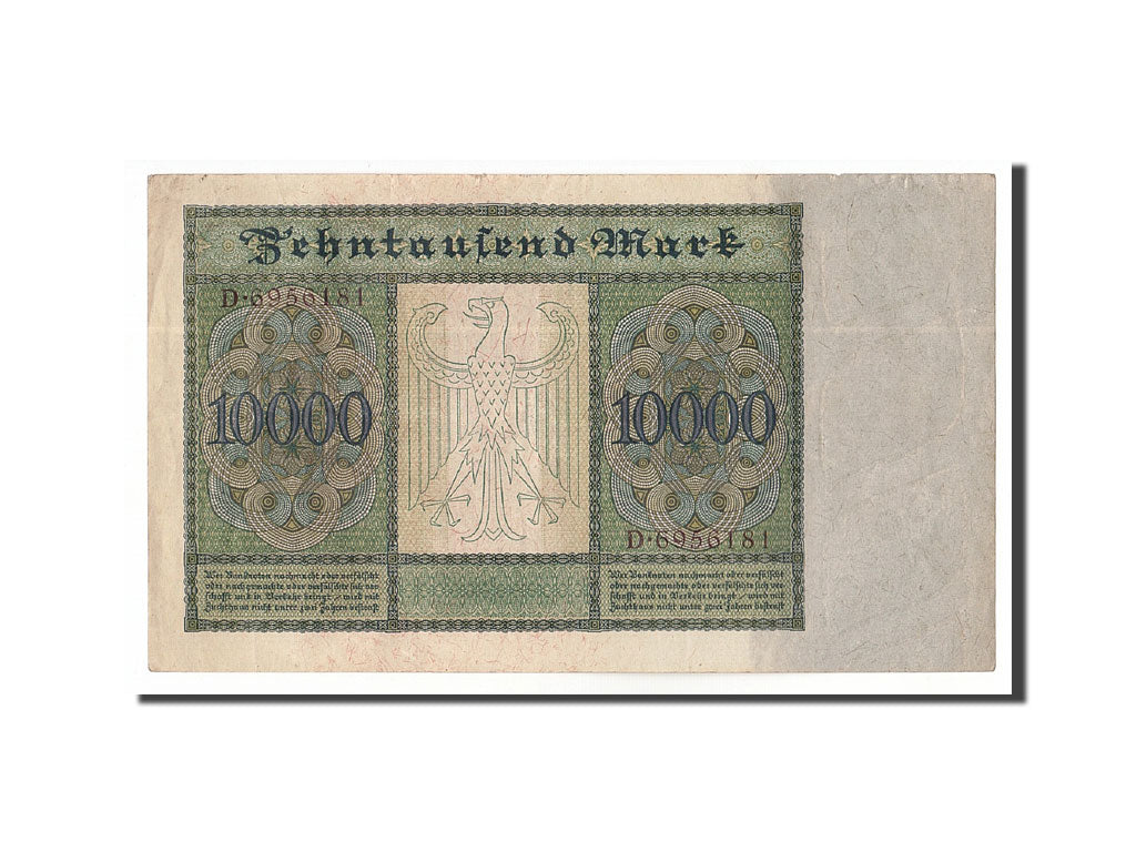 Banknote, Germany, 10,000 Mark, 1922, 1922-01-19, KM:70, AU(50-53)