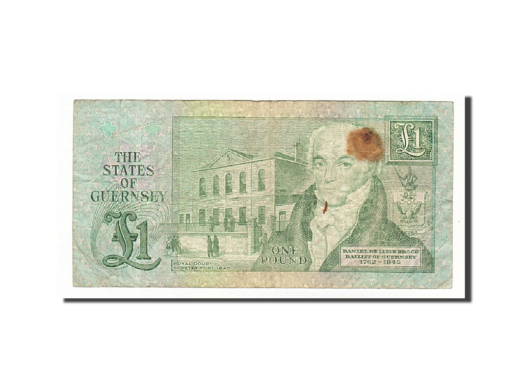 Banknote, Guernsey, 1 Pound, 1980, Undated (1980-1989), KM:48a, VF(20-25)