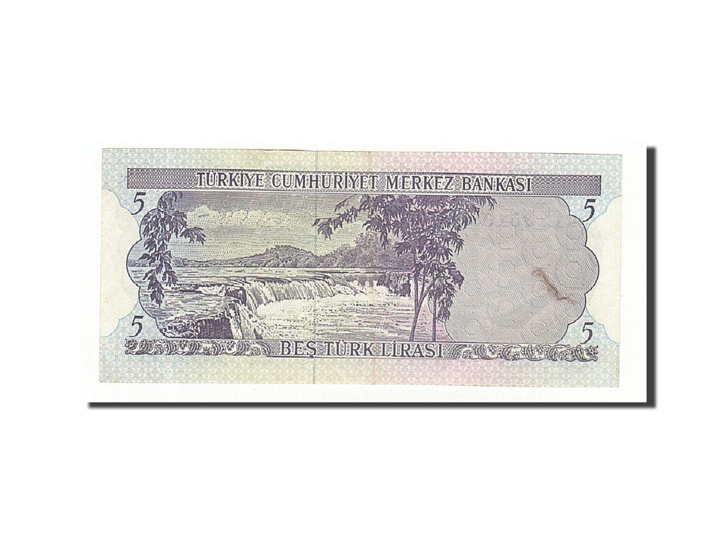 Banknote, Turkey, 5 Lira, 1976, Undated, KM:185, EF(40-45)