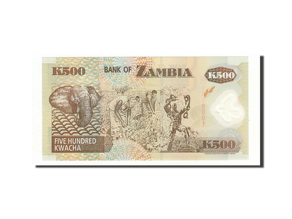 Banknote, Zambia, 500 Kwacha, 2003, 2003, KM:43b, UNC(65-70)
