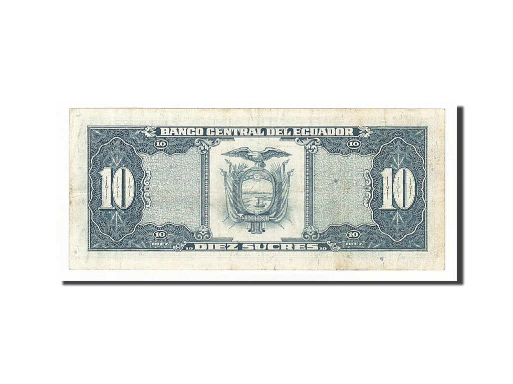 Banknote, Ecuador, 10 Sucres, 1984-1988, 1988-11-22, KM:121, EF(40-45)