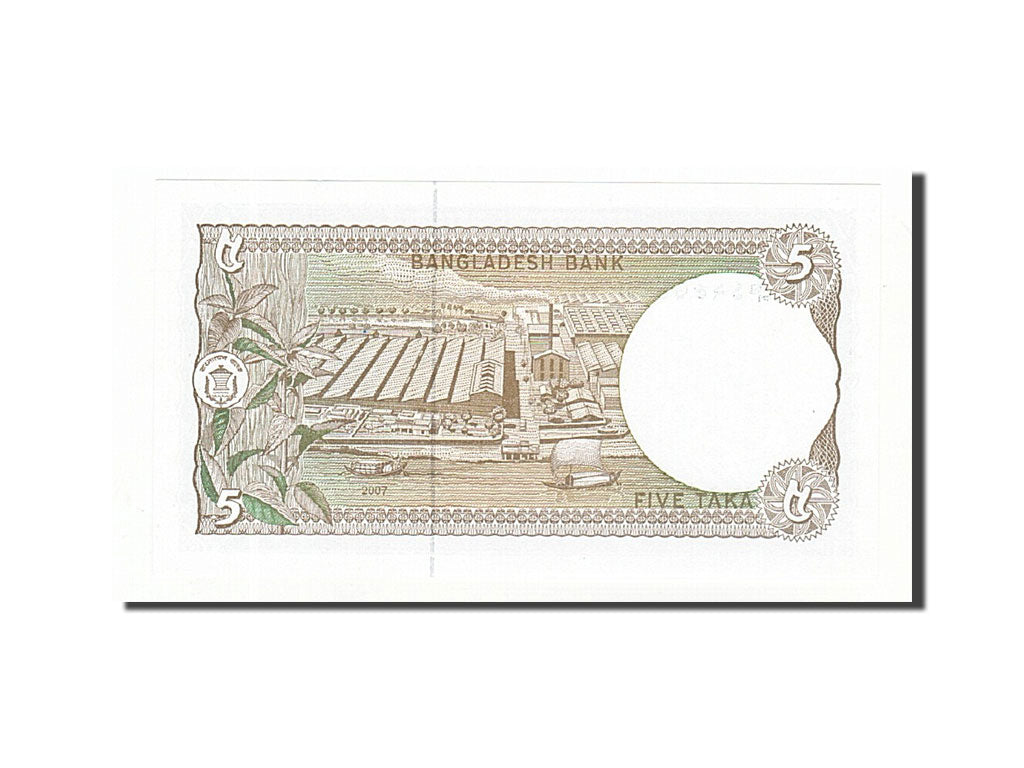 Banknote, Bangladesh, 5 Taka, 2006-2007, 2007, KM:46Aa, UNC(65-70)