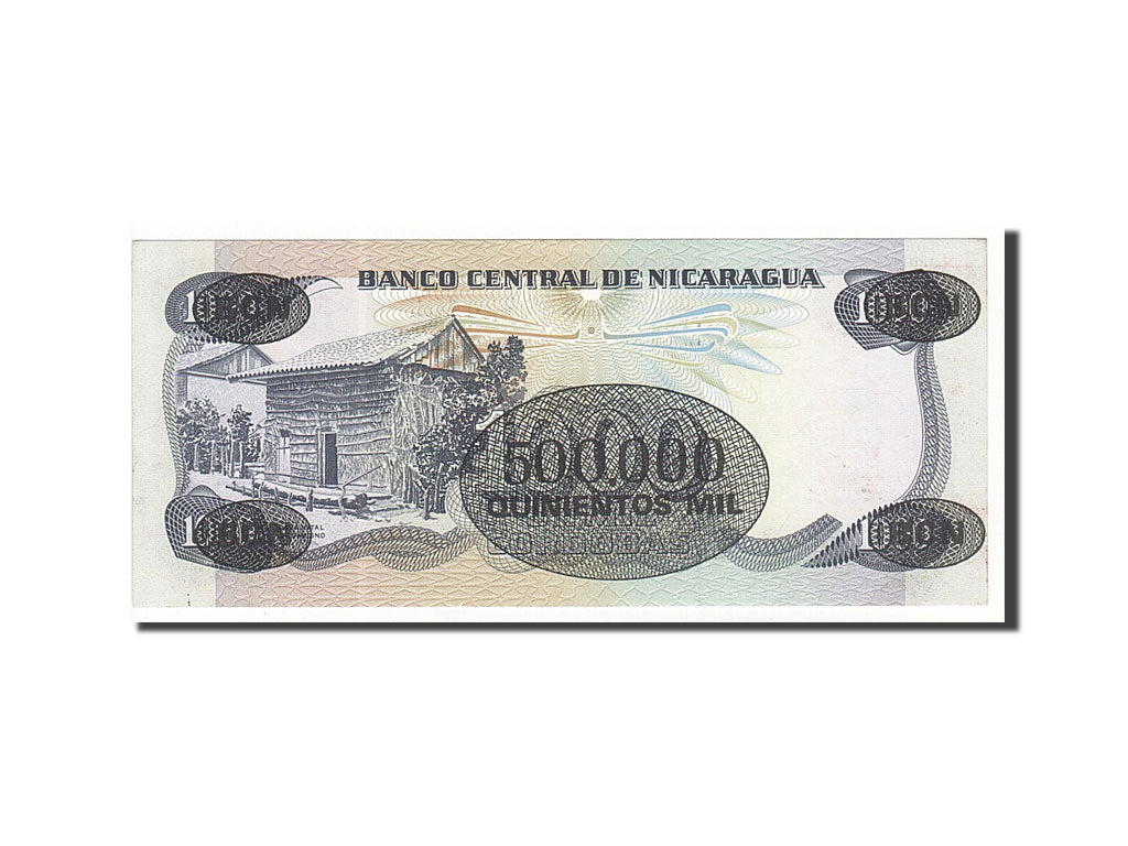 Banconote, Nicaragua, 500,000 Córdobas on 1000 Córdobas, 1987, KM:150, 1987