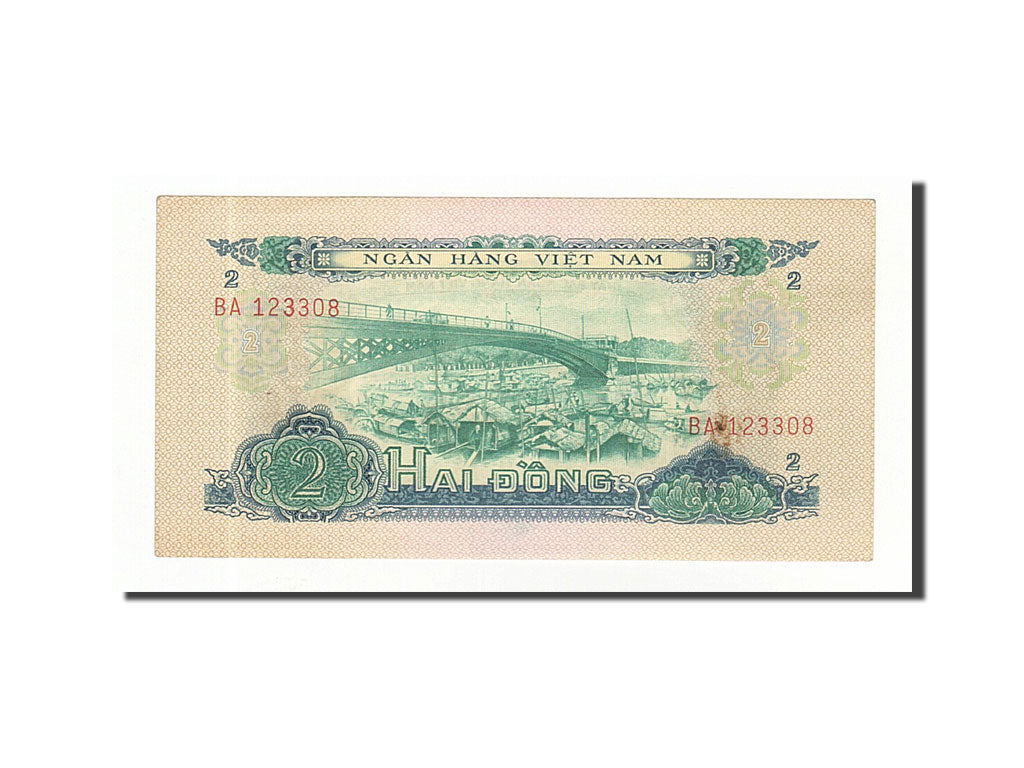 Biljet, Zuid Viëtnam, 2 D<ox>ng, 1966, Undated, KM:41a, SPL