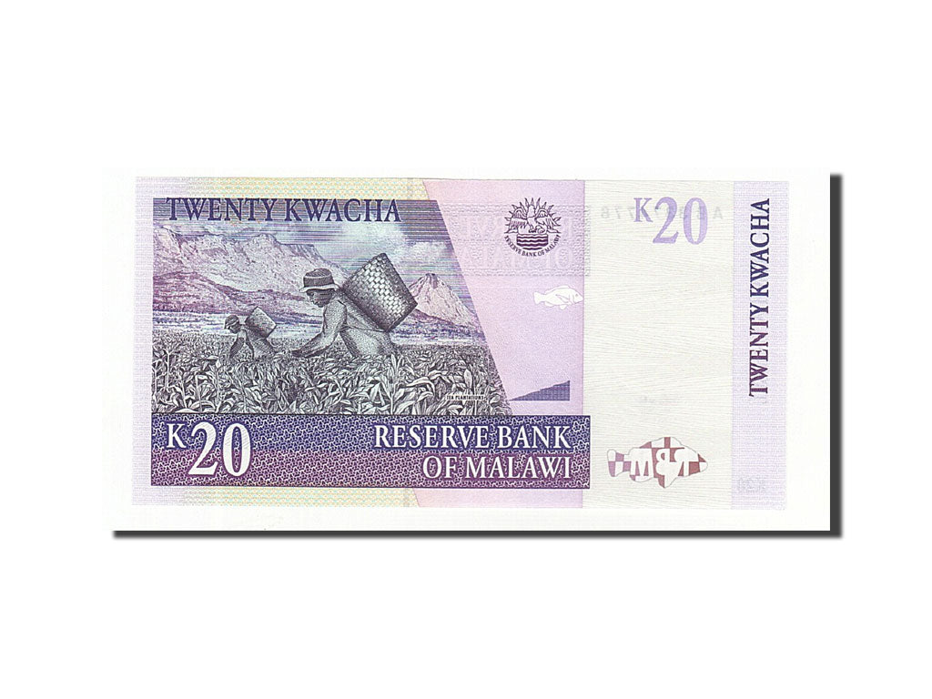 Biljet, Malawi, 20 Kwacha, 1997, 1997-07-01, KM:38a, NIEUW