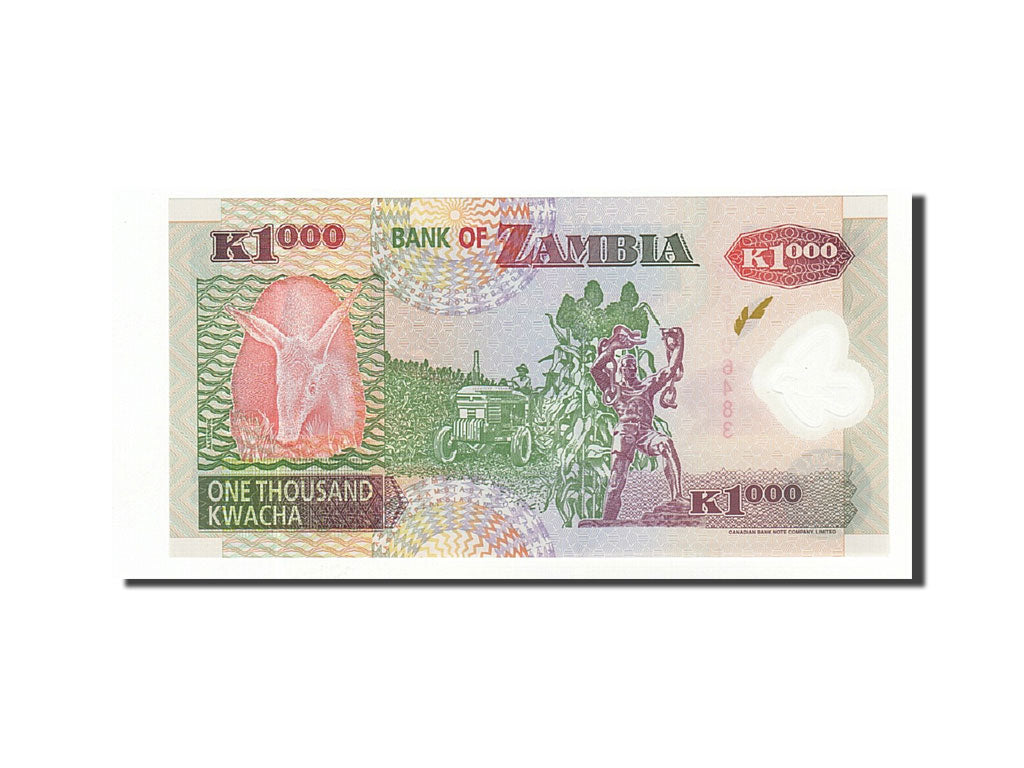 Banknote, Zambia, 1000 Kwacha, 2003, 2005, KM:44d, UNC(65-70)
