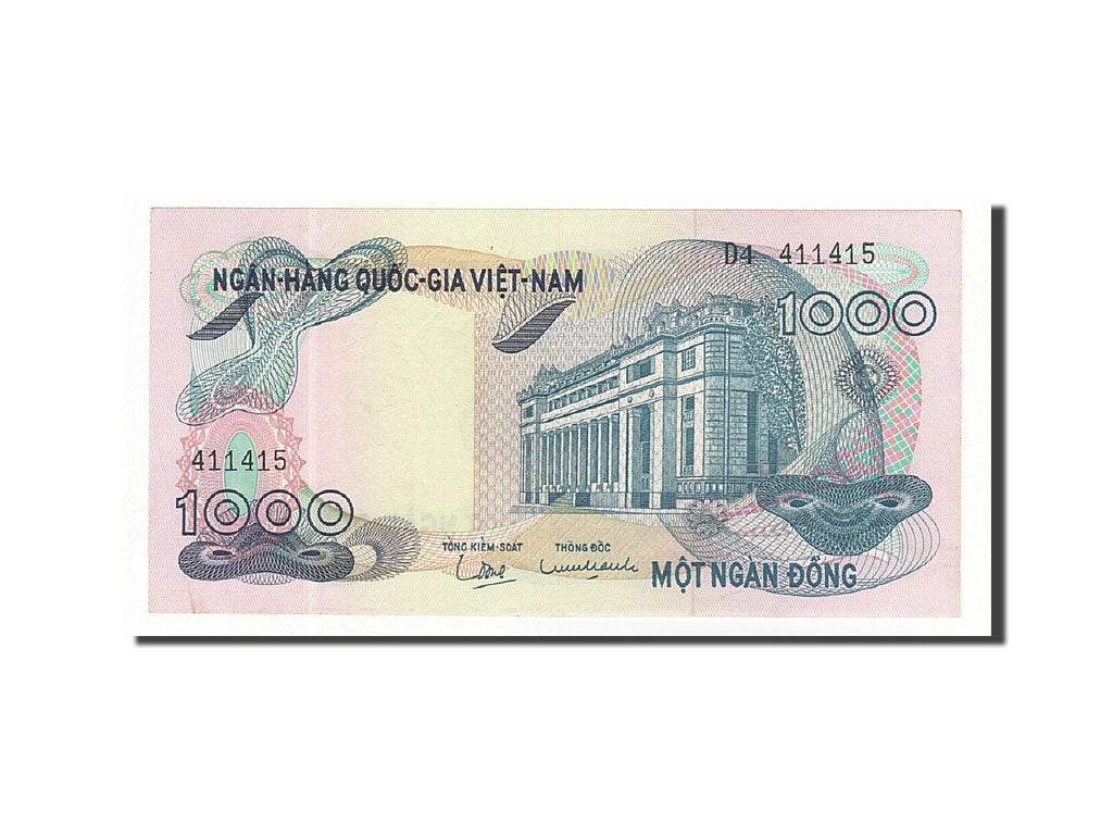Biljet, Zuid Viëtnam, 1000 D<ox>ng, 1969-1971, Undated, KM:29a, SPL