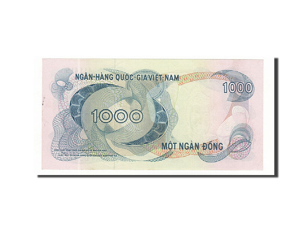 Biljet, Zuid Viëtnam, 1000 D<ox>ng, 1969-1971, Undated, KM:29a, SPL