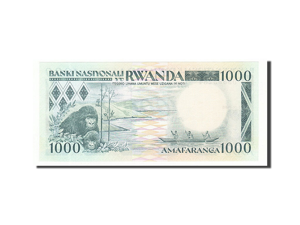 Banknote, Rwanda, 1000 Francs, 1988, 1988-01-01, KM:21a, UNC(65-70)