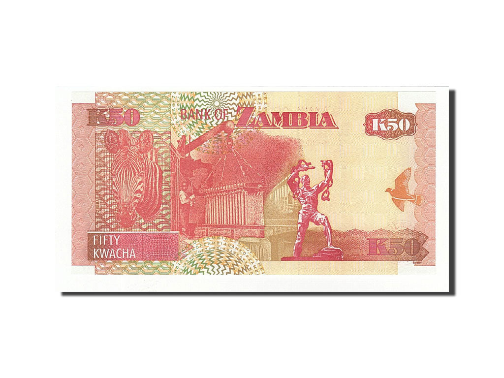 Banknote, Zambia, 50 Kwacha, 2007, 2007, KM:37f, UNC(65-70)