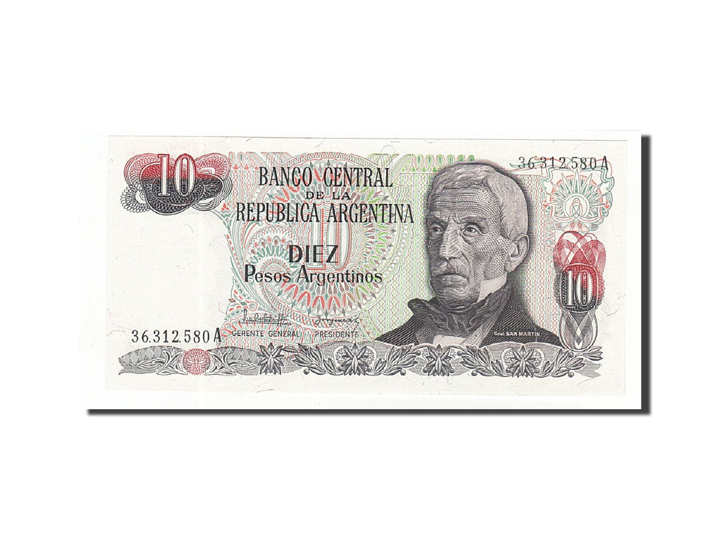 Banknote, Argentina, 10 Pesos Argentinos, 1983-1984, Undated, KM:313a
