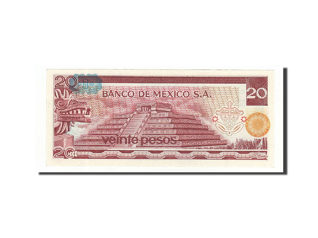 Banknot, Mexico, 20 Pesos, 1969-1974, 1977-07-08, KM:64d, UNC(65-70)