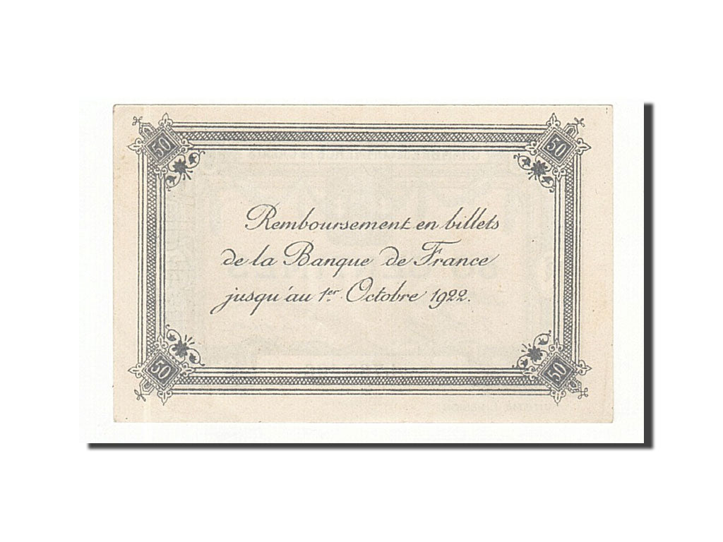 Banknote, Pirot:36-42, 50 Centimes, Undated, France, UNC(65-70), Calais