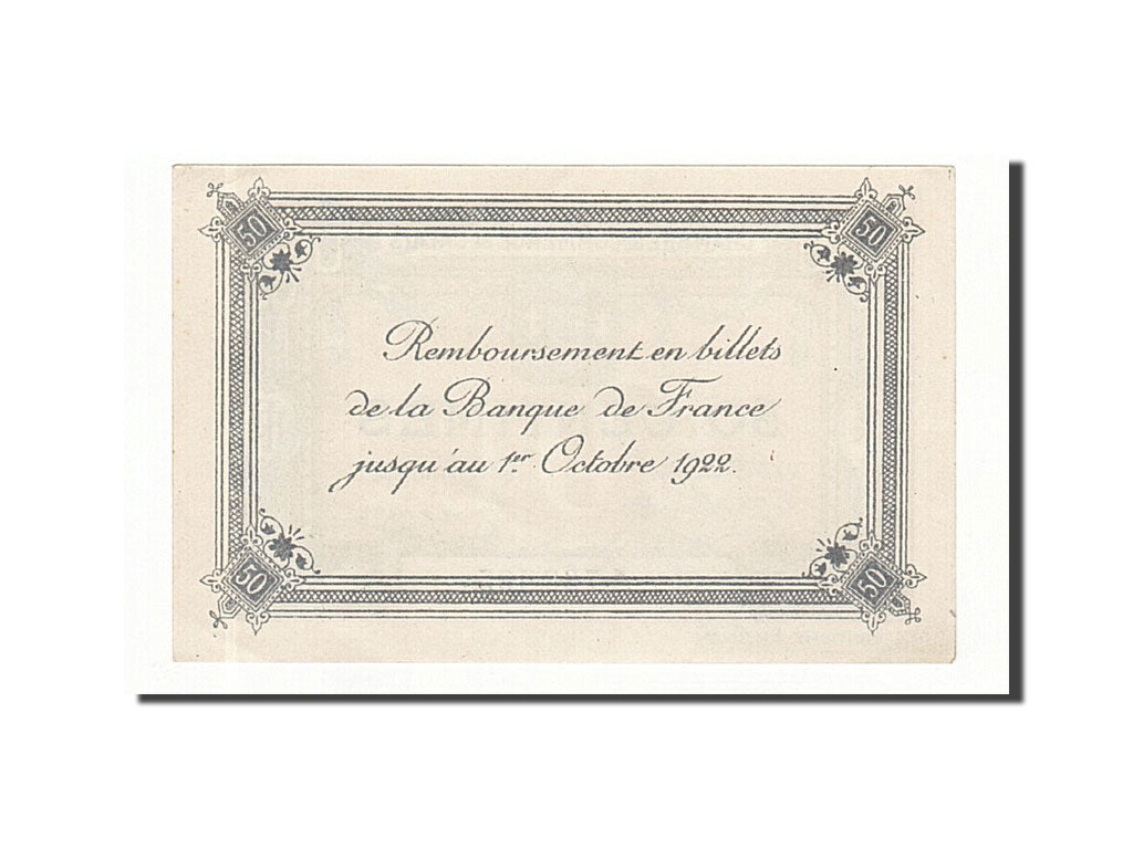 Billet, France, Calais, 50 Centimes, Undated, SPL+, Pirot:36-42