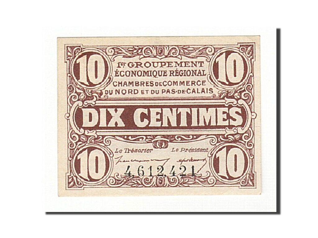Banknote, Pirot:94-2, 10 Centimes, France, UNC(65-70), Lille
