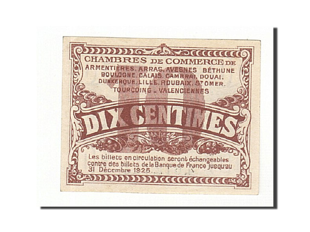 Banknote, Pirot:94-2, 10 Centimes, France, UNC(65-70), Lille
