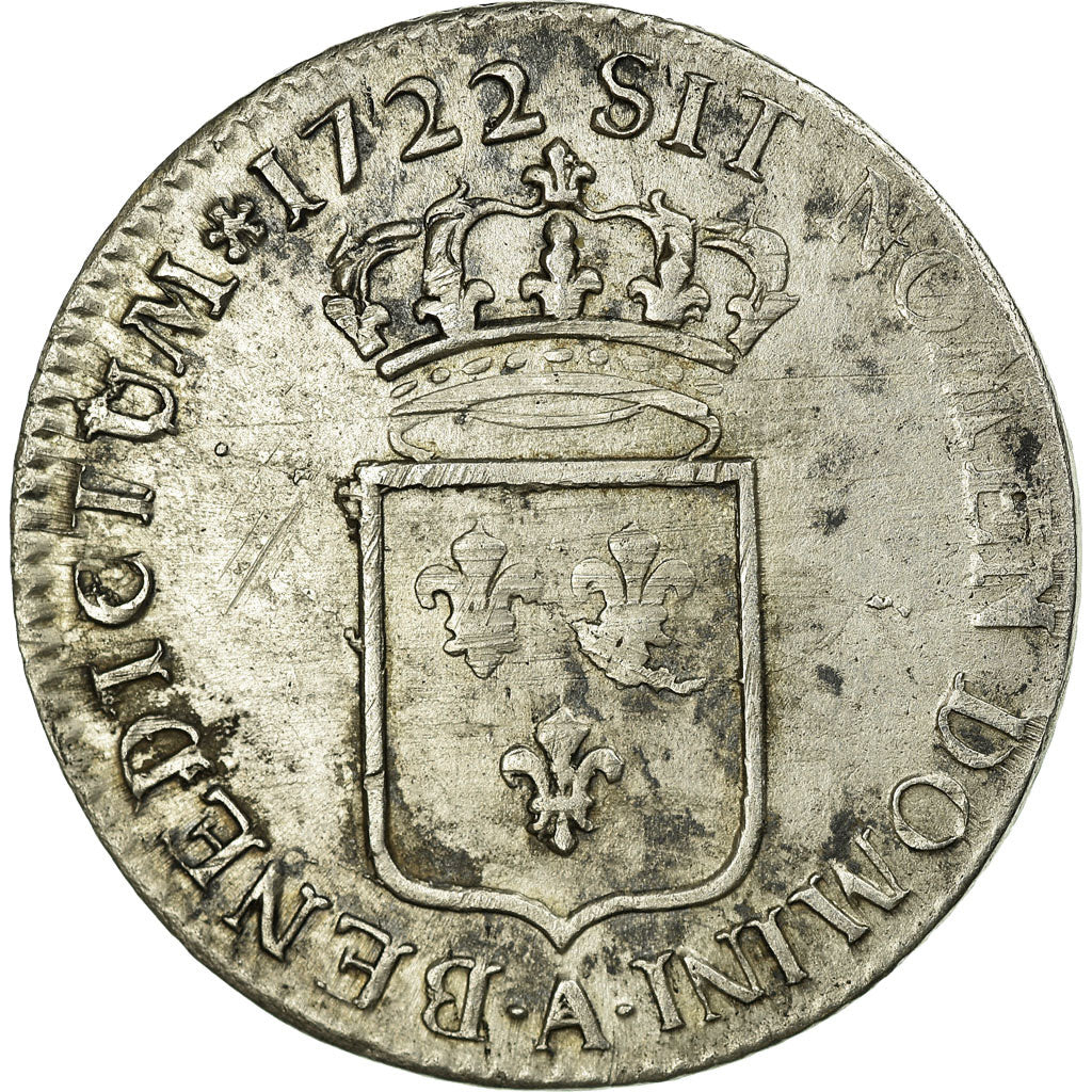 Coin, France, Louis XV, 1/3 Écu de France, 1/3 Ecu, 1722, Paris, EF(40-45)
