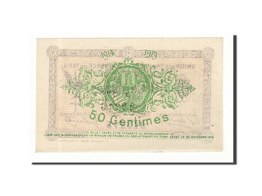 Billet, France, Albi, 50 Centimes, 1914, SPL, Pirot:5-1