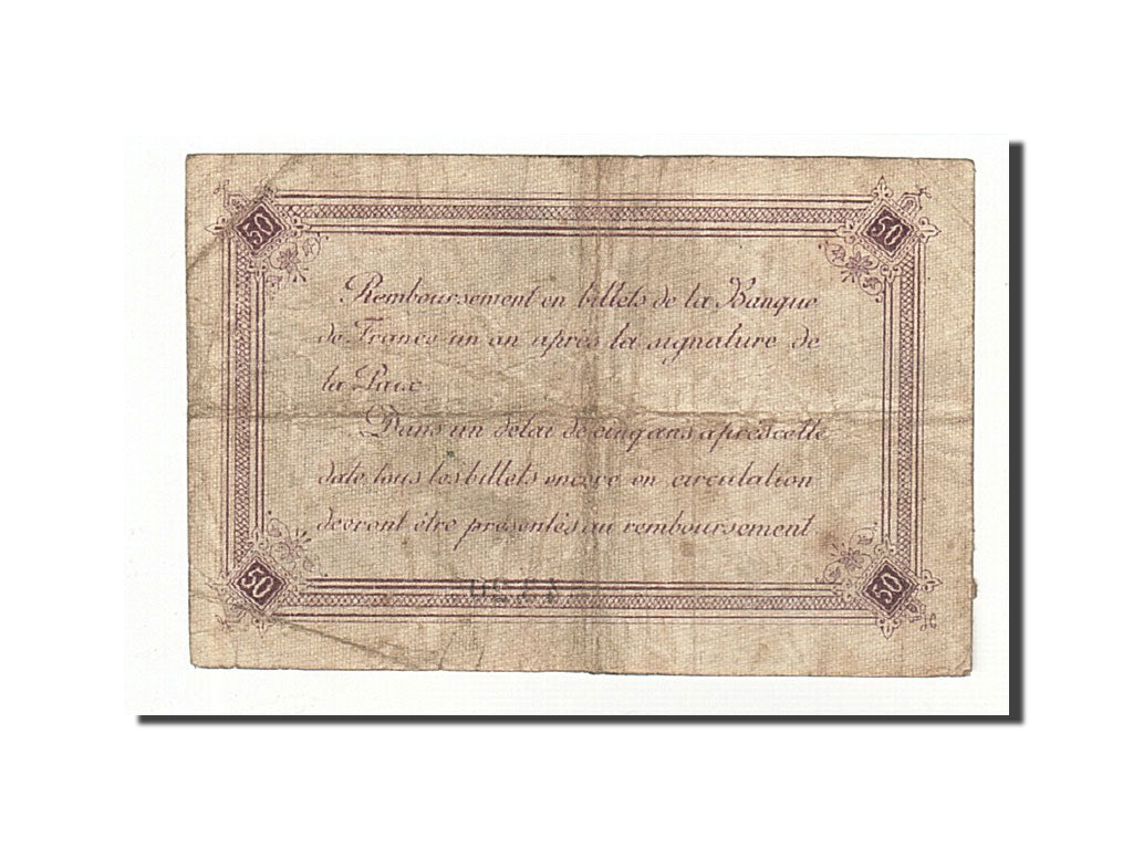 Billet, France, Calais, 50 Centimes, 1917, TB, Pirot:36-33