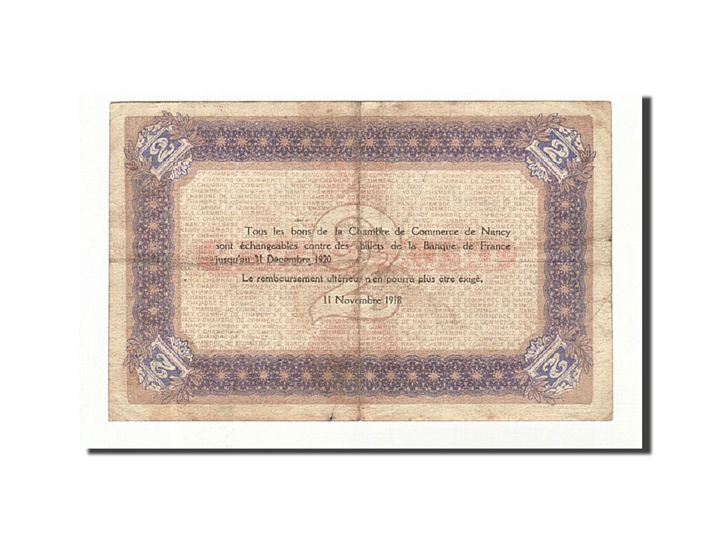 Banknote, Pirot:87-25, 2 Francs, 1918, France, VF(30-35), Nancy