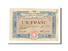 Geldschein, Frankreich, Gray et Vesoul, 1 Franc, 1919, SS+, Pirot:62-13