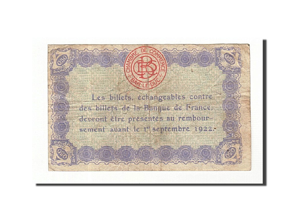 Billet, France, Bar-le-Duc, 50 Centimes, 1917, TB, Pirot:19-13
