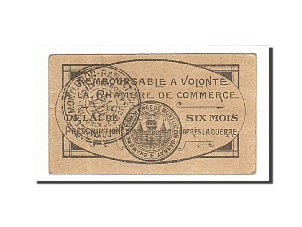 Billete, 5 Centimes, Pirot:84-66, Francia, MBC, Montluçon