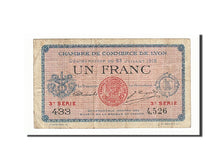 Banconote, Pirot:77-10, BB, Lyon, 1 Franc, 1916, Francia