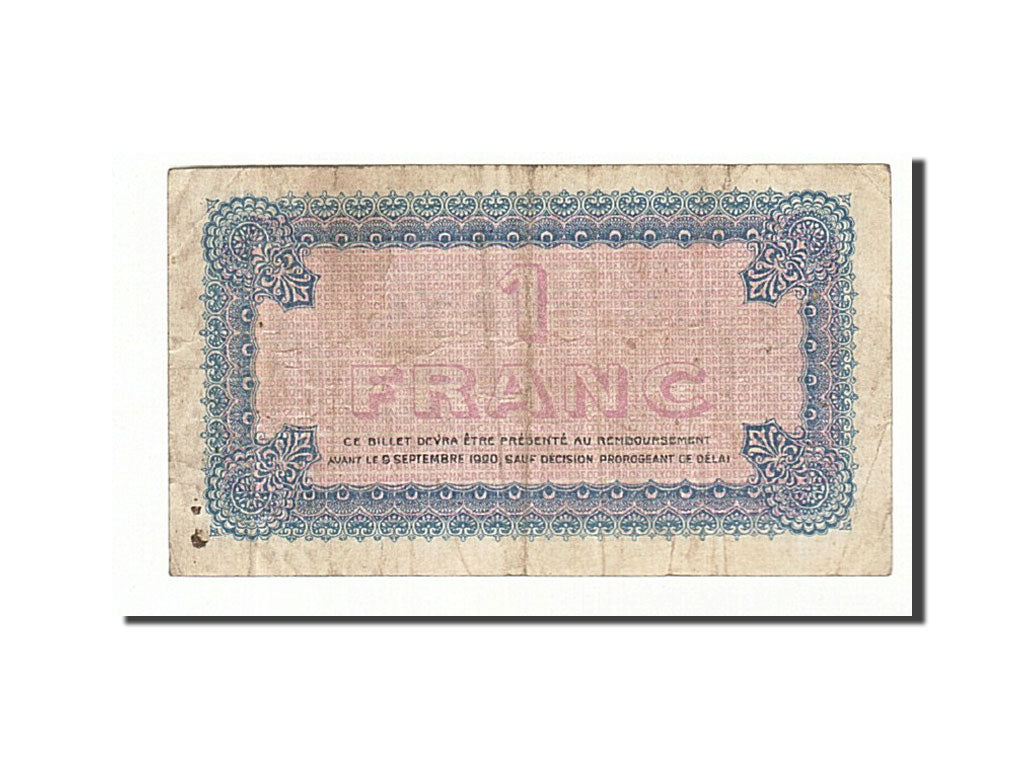 Geldschein, Frankreich, Lyon, 1 Franc, 1915, SS, Pirot:77-6