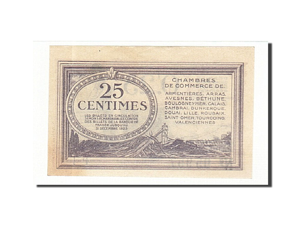 Banknote, Pirot:94-3, 25 Centimes, France, UNC(63), Lille