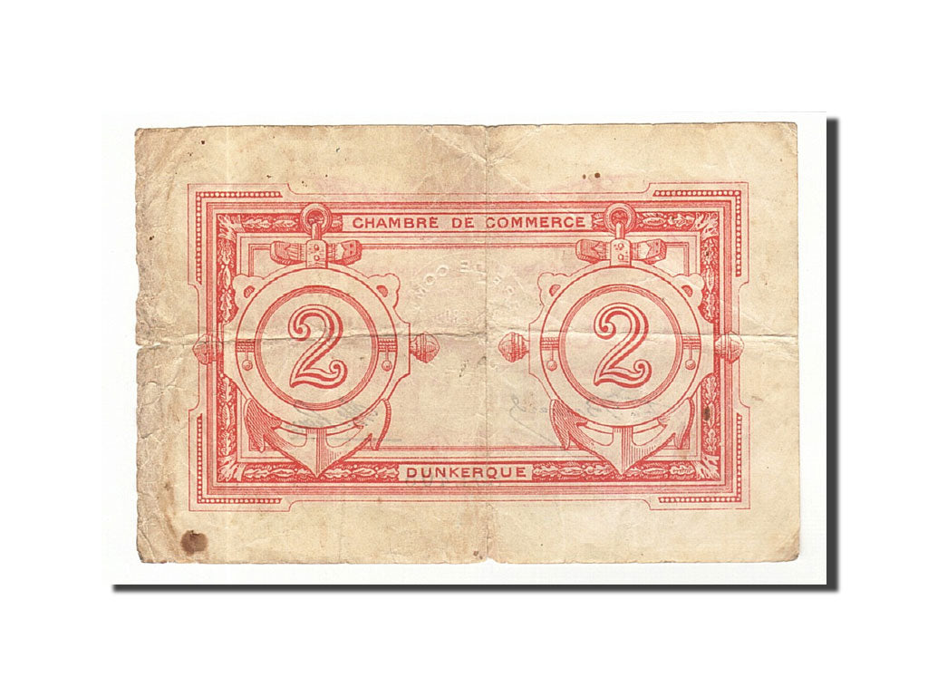 Banknot, Francja, Dunkerque, 2 Francs, VF(30-35), Pirot:54-9