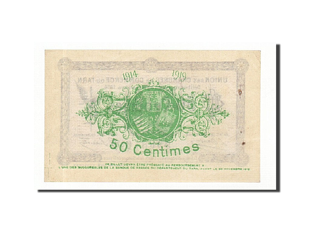 Billet, France, Albi, 50 Centimes, 1914, SUP+, Pirot:5-1