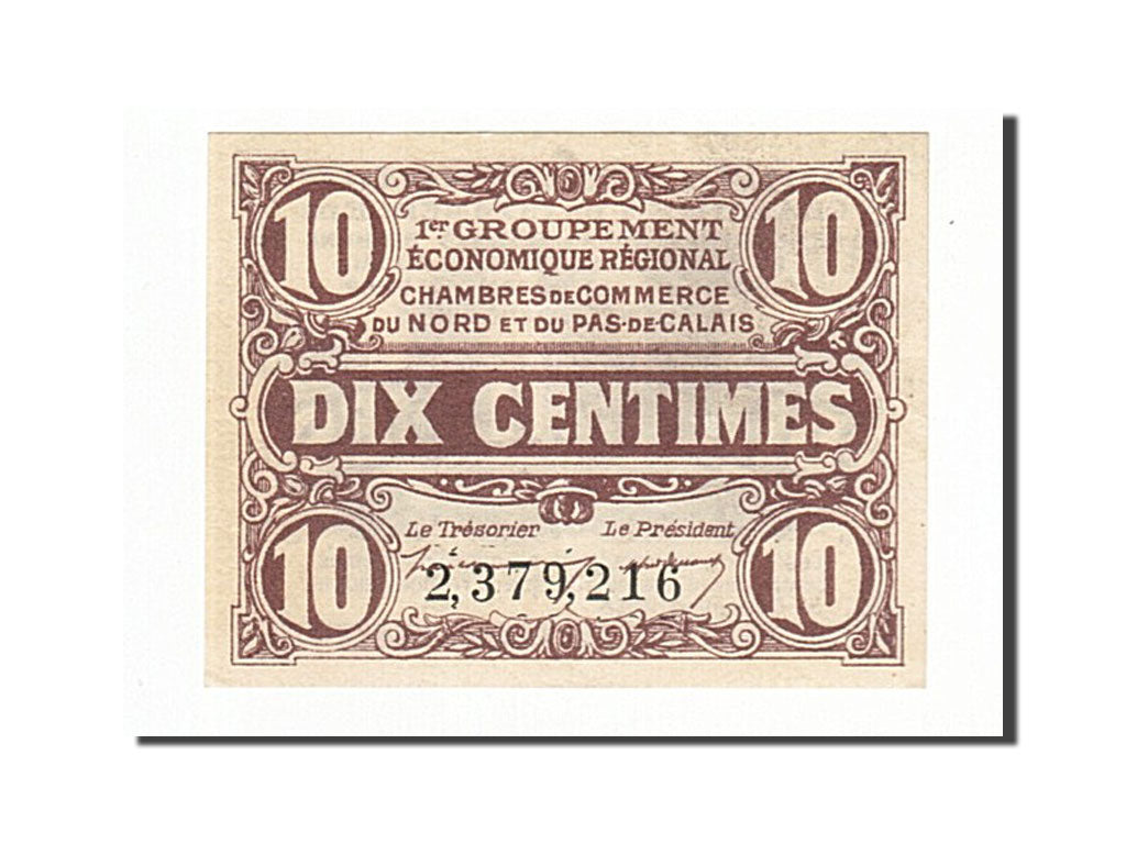 Banknote, Pirot:94-2, 10 Centimes, France, UNC(63), Lille