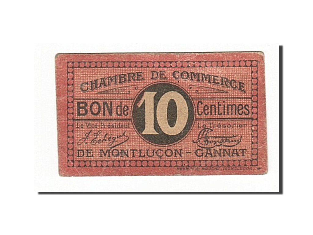 Banknote, Pirot:84-67, 10 Centimes, France, EF(40-45), Montluçon