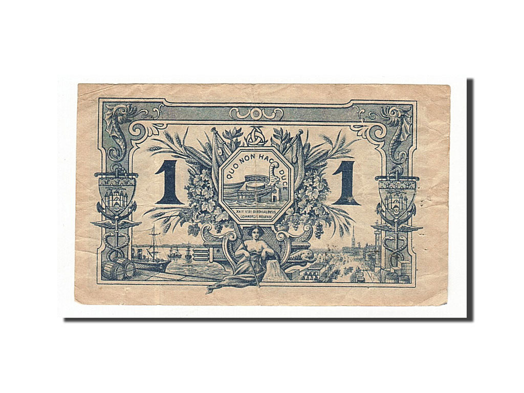 Banknote, Pirot:30-2, 1 Franc, 1914, France, EF(40-45), Bordeaux
