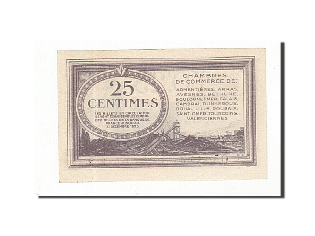 Biljet, Pirot:94-3, 25 Centimes, Frankrijk, NIEUW, Lille