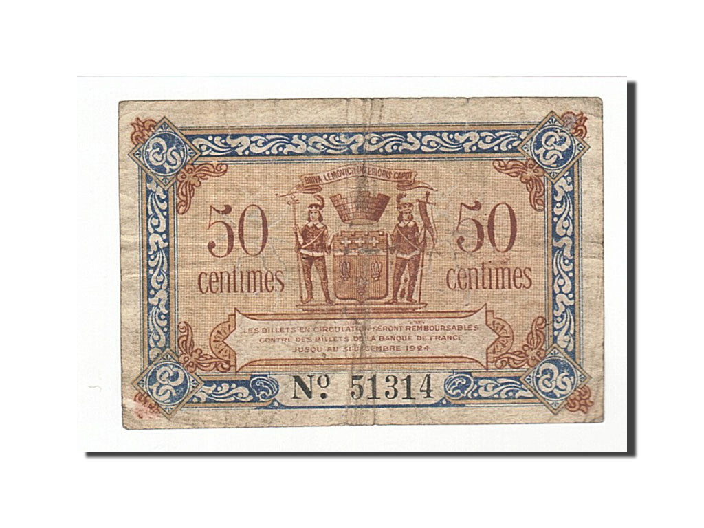 Biljet, Pirot:33-1, 50 Centimes, Frankrijk, TB, Brive