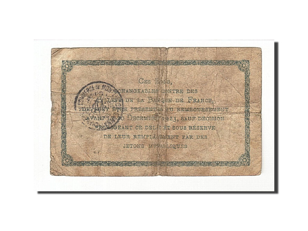 Banknote, Pirot:84-58, 1 Franc, 1921, France, VF(20-25), Montluçon