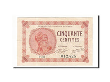 Banknote, Pirot:97-10, 50 Centimes, 1920, France, AU(50-53), Paris