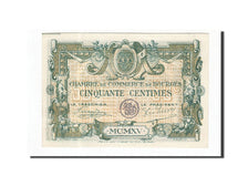 Banknote, Pirot:32-1, 50 Centimes, 1915, France, UNC(65-70), Bourges
