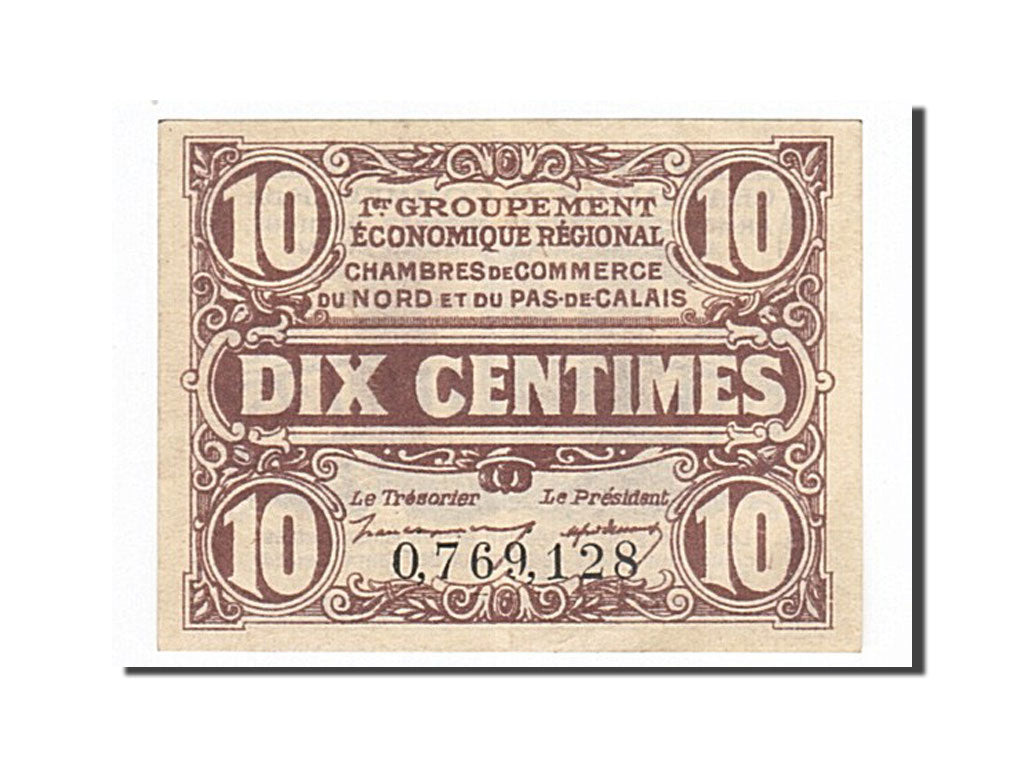 Banknot, Francja, Lille, 10 Centimes, UNC(65-70), Pirot:94-2