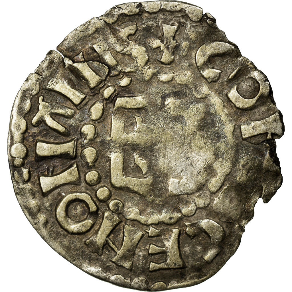 Coin, France, Denarius, VF(20-25), Silver, Boudeau:171