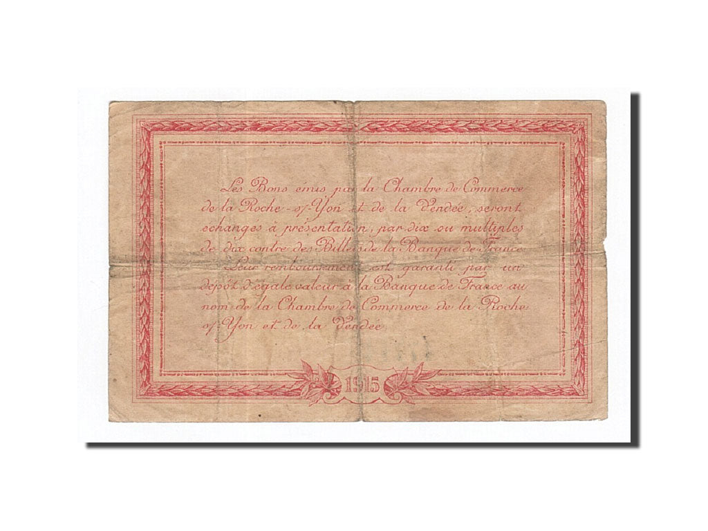 Geldschein, Frankreich, La Roche-sur-Yon, 1 Franc, 1915, SS, Pirot:65-17